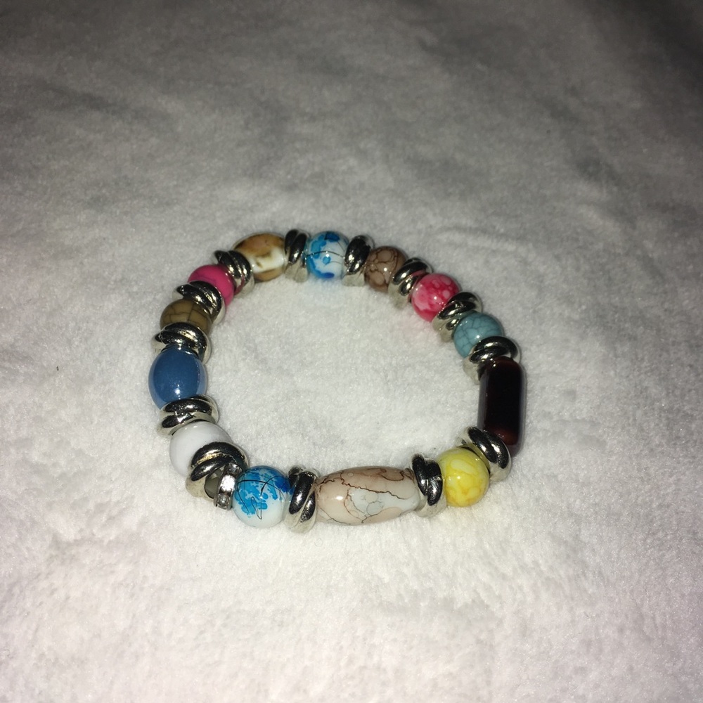 New Multicolor Beaded Mixed Stone Bracelet